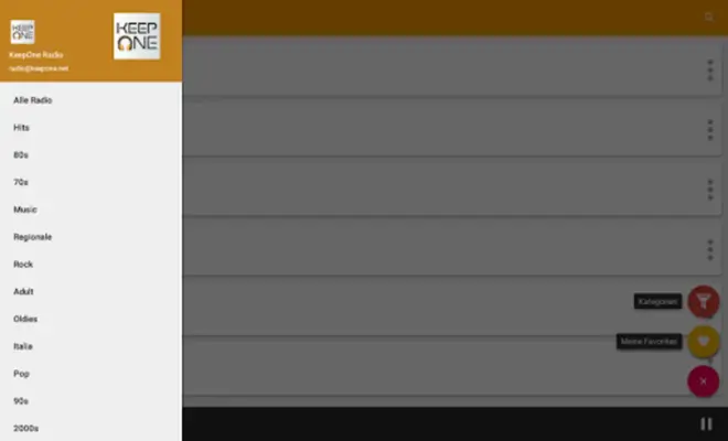 KeepOne Radio android App screenshot 1